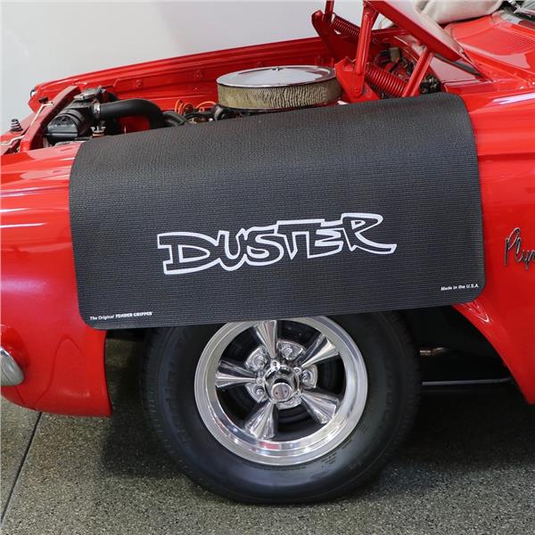 Plymouth Duster Logo Vehicle Fender Protective Cover - Click Image to Close
